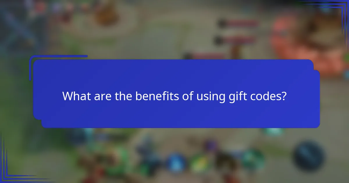 What are the benefits of using gift codes?