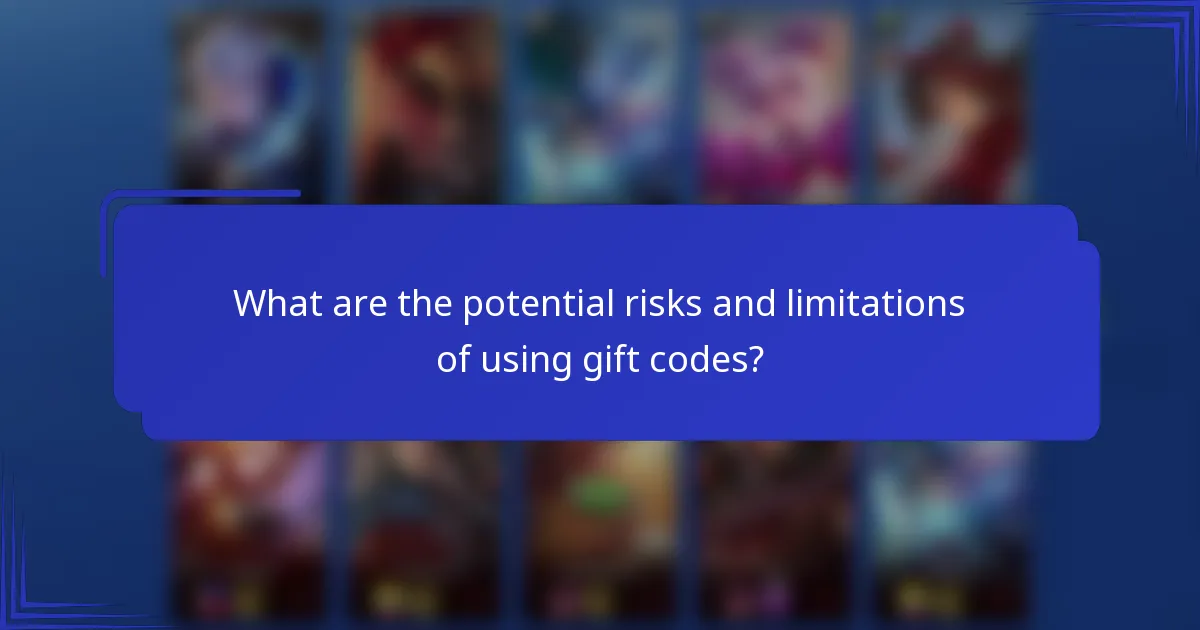 What are the potential risks and limitations of using gift codes?